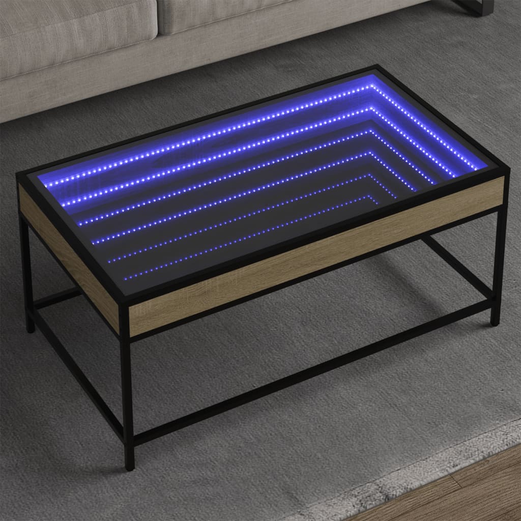 Salontafel Met Infinity Led Kleurig